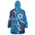 Personalized Israel Yom Ha'atzmaut Wearable Blanket Hoodie Star of David Grunge Style