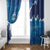 Israel Yom Ha'atzmaut Window Curtain Star of David Grunge Style