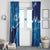 Israel Yom Ha'atzmaut Window Curtain Star of David Grunge Style