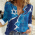 Personalized Israel Yom Ha'atzmaut Women Casual Shirt Star of David Grunge Style