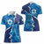 Personalized Israel Yom Ha'atzmaut Women Polo Shirt Star of David Grunge Style