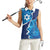 Personalized Israel Yom Ha'atzmaut Women Sleeveless Polo Shirt Star of David Grunge Style