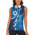 Personalized Israel Yom Ha'atzmaut Women Sleeveless Polo Shirt Star of David Grunge Style