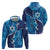 Personalized Israel Yom Ha'atzmaut Zip Hoodie Star of David Grunge Style
