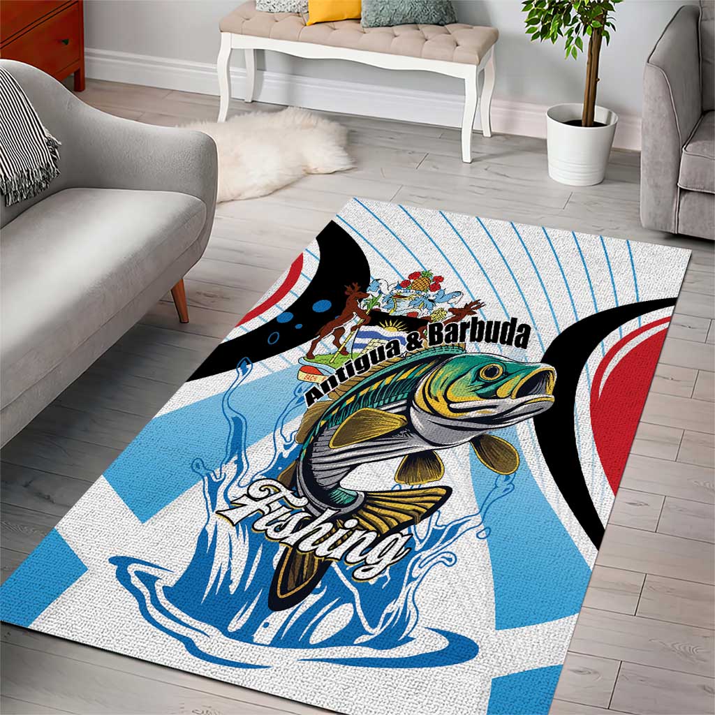 Antigua and Barbuda Fishing Area Rug Sporty Style