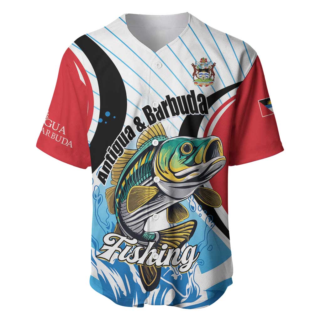 Personalized Antigua and Barbuda Fishing Baseball Jersey Sporty Style