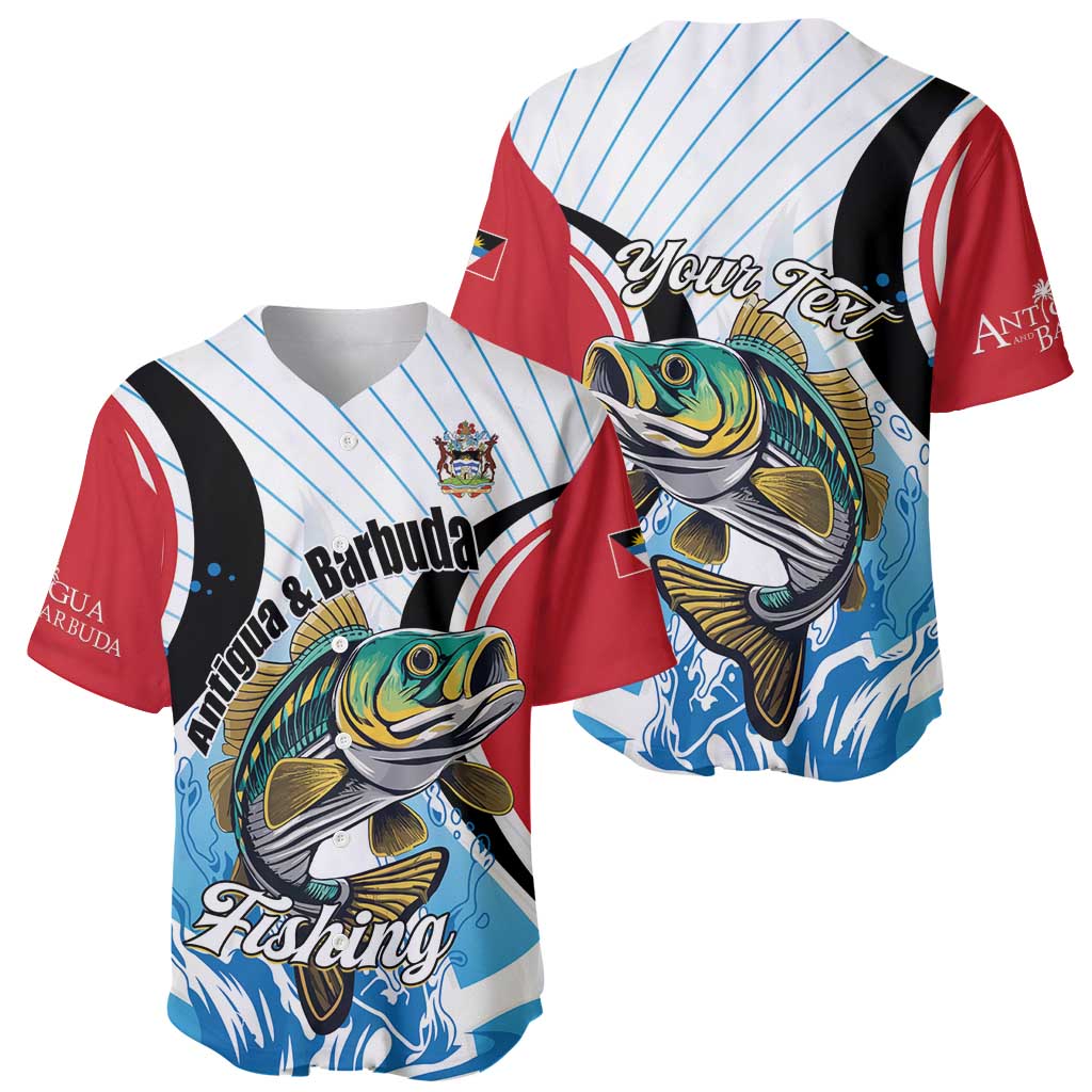 Personalized Antigua and Barbuda Fishing Baseball Jersey Sporty Style