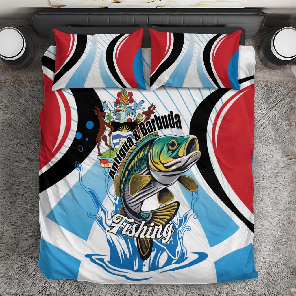 Antigua and Barbuda Fishing Bedding Set Sporty Style