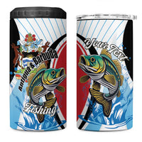 Personalized Antigua and Barbuda Fishing 4 in 1 Can Cooler Tumbler Sporty Style