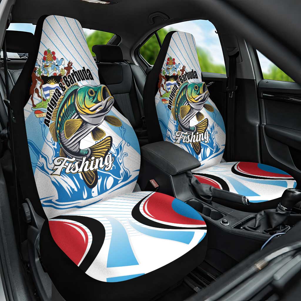 Antigua and Barbuda Fishing Car Seat Cover Sporty Style