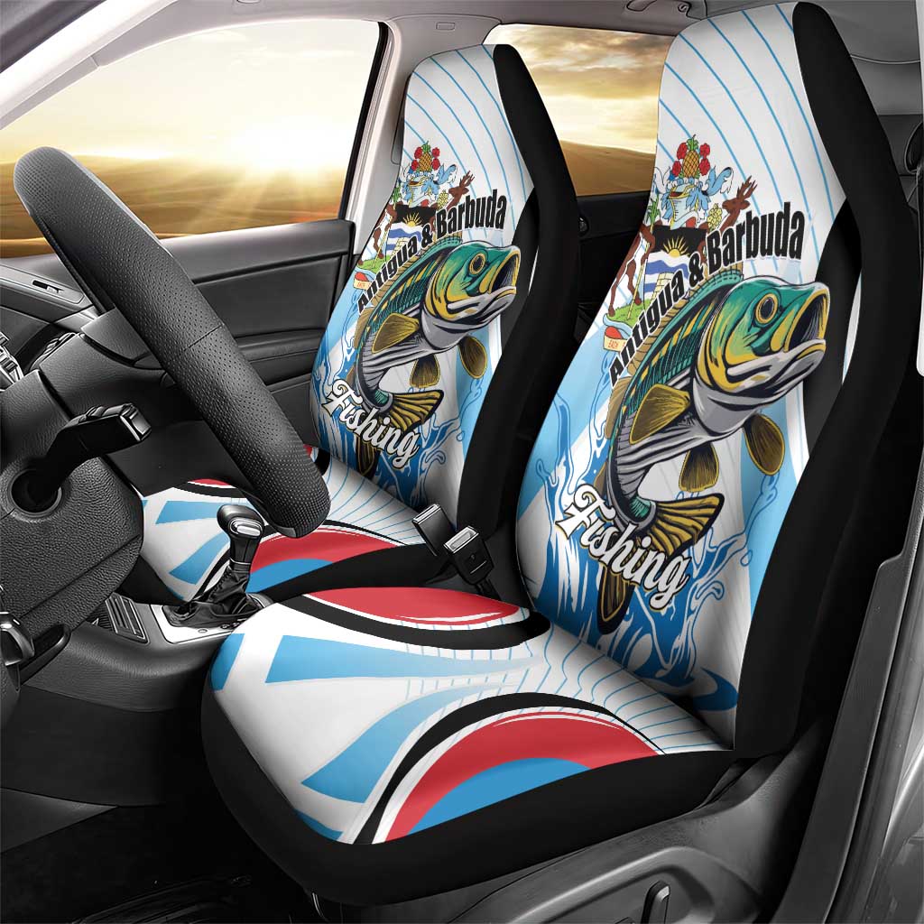 Antigua and Barbuda Fishing Car Seat Cover Sporty Style