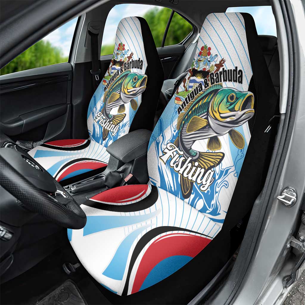 Antigua and Barbuda Fishing Car Seat Cover Sporty Style