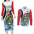 Personalized Antigua and Barbuda Fishing Couples Matching Long Sleeve Bodycon Dress and Long Sleeve Button Shirt Sporty Style