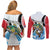 Personalized Antigua and Barbuda Fishing Couples Matching Off Shoulder Short Dress and Long Sleeve Button Shirt Sporty Style