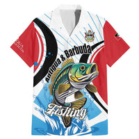 Personalized Antigua and Barbuda Fishing Family Matching Mermaid Dress and Hawaiian Shirt Sporty Style