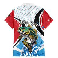 Personalized Antigua and Barbuda Fishing Family Matching Mermaid Dress and Hawaiian Shirt Sporty Style