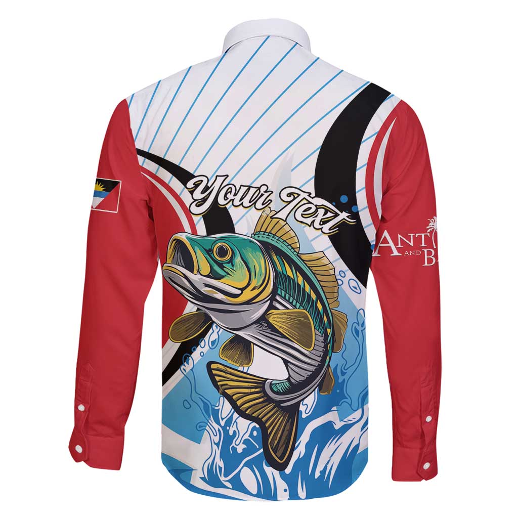 Personalized Antigua and Barbuda Fishing Family Matching Mermaid Dress and Hawaiian Shirt Sporty Style