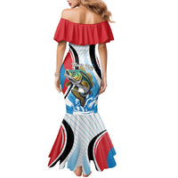 Personalized Antigua and Barbuda Fishing Family Matching Mermaid Dress and Hawaiian Shirt Sporty Style