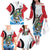 Personalized Antigua and Barbuda Fishing Family Matching Off The Shoulder Long Sleeve Dress and Hawaiian Shirt Sporty Style