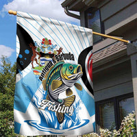 Antigua and Barbuda Fishing Garden Flag Sporty Style