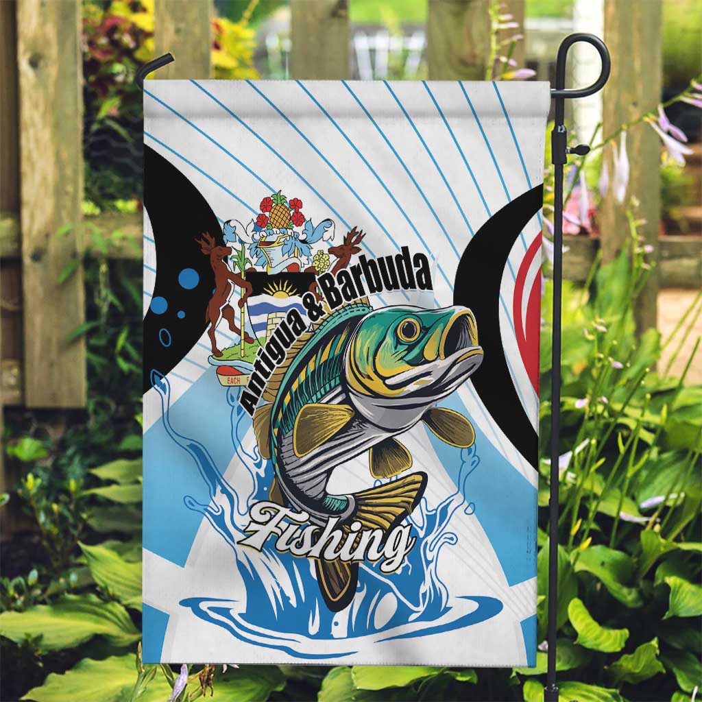 Antigua and Barbuda Fishing Garden Flag Sporty Style