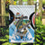 Antigua and Barbuda Fishing Garden Flag Sporty Style