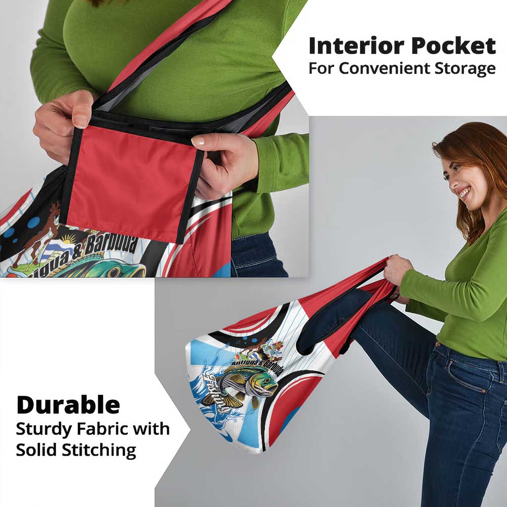 Antigua and Barbuda Fishing Grocery Bag Sporty Style