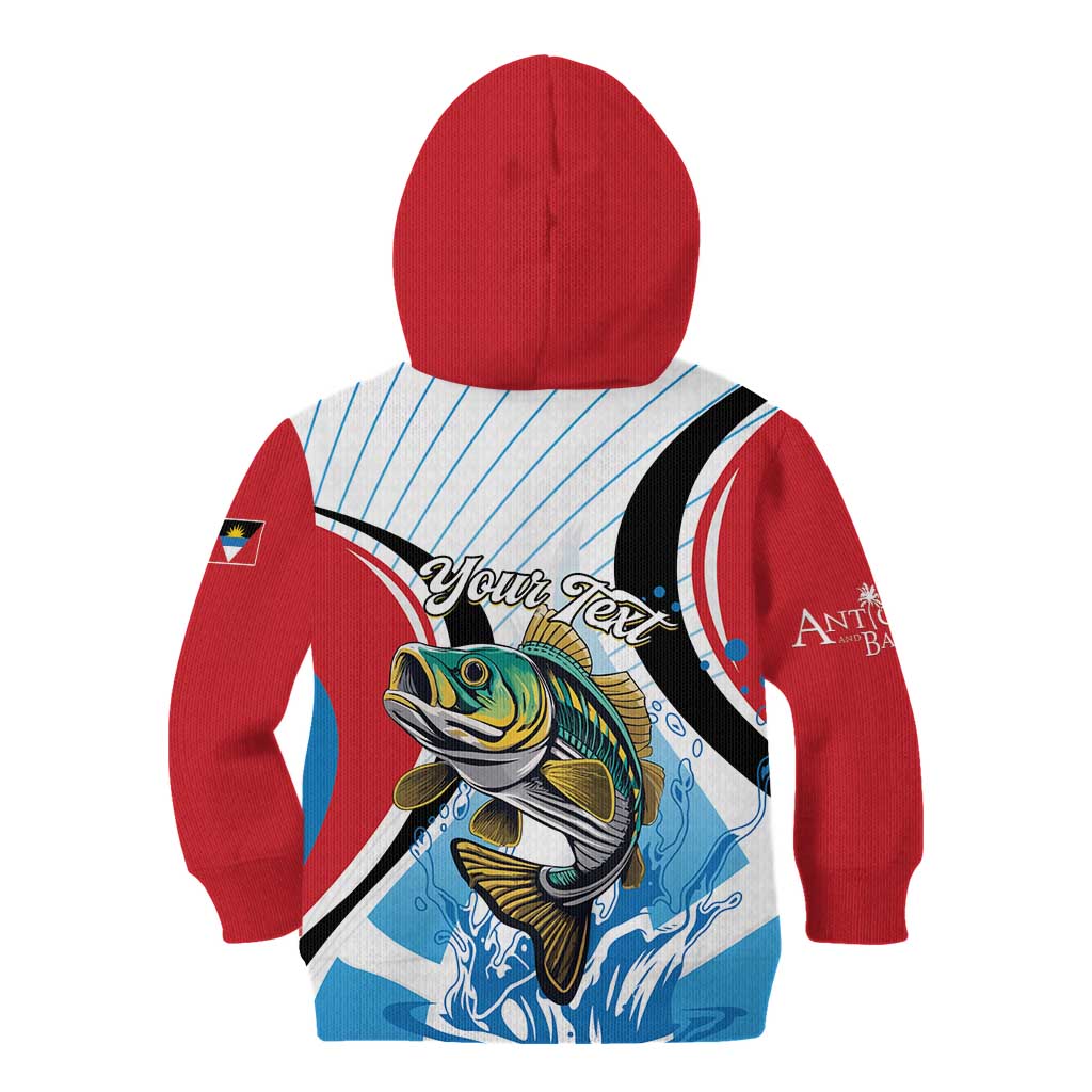 Personalized Antigua and Barbuda Fishing Kid Hoodie Sporty Style