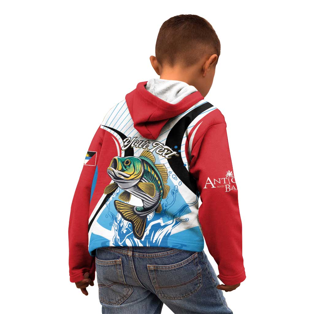 Personalized Antigua and Barbuda Fishing Kid Hoodie Sporty Style