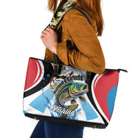 Antigua and Barbuda Fishing Leather Tote Bag Sporty Style