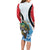 Personalized Antigua and Barbuda Fishing Long Sleeve Bodycon Dress Sporty Style