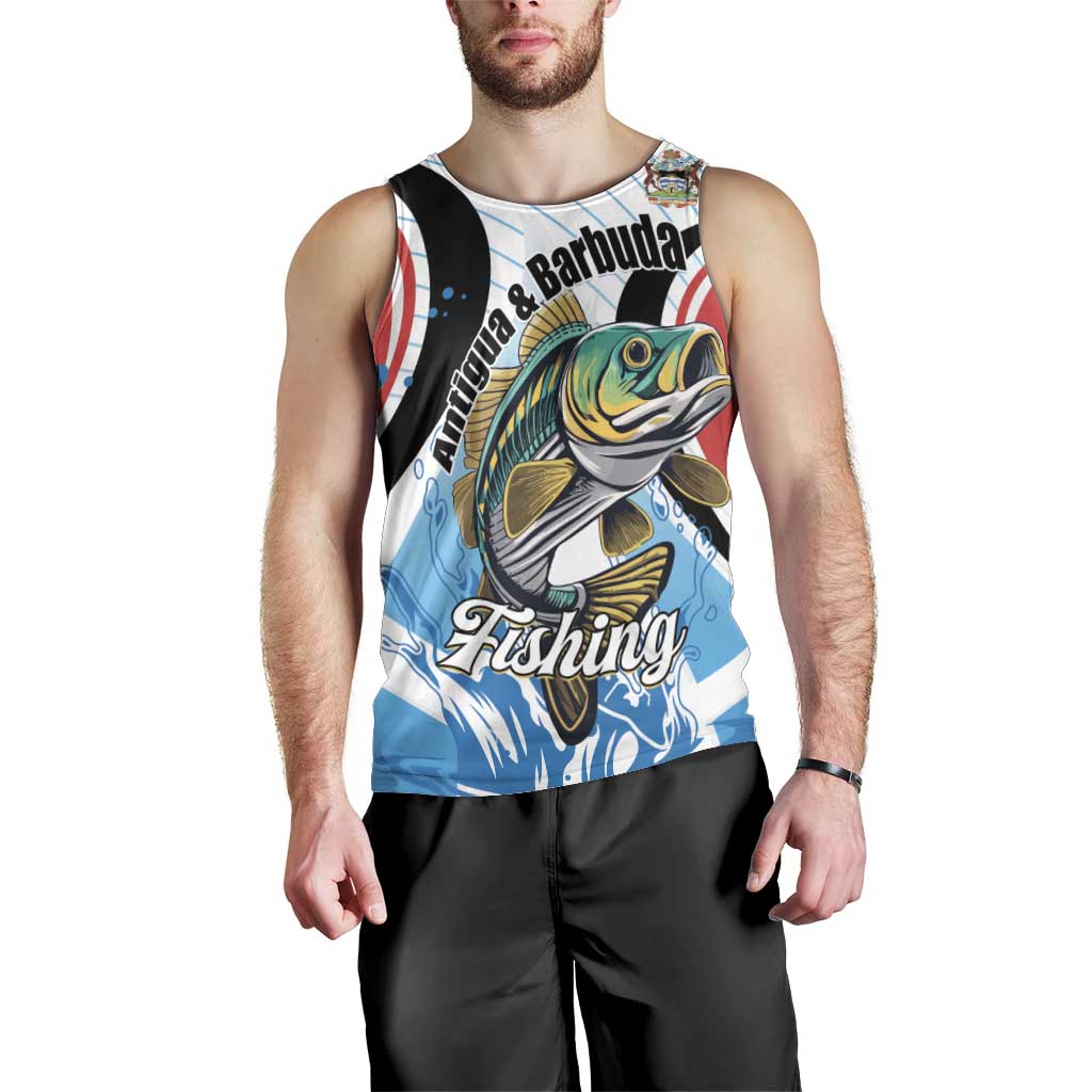 Personalized Antigua and Barbuda Fishing Men Tank Top Sporty Style