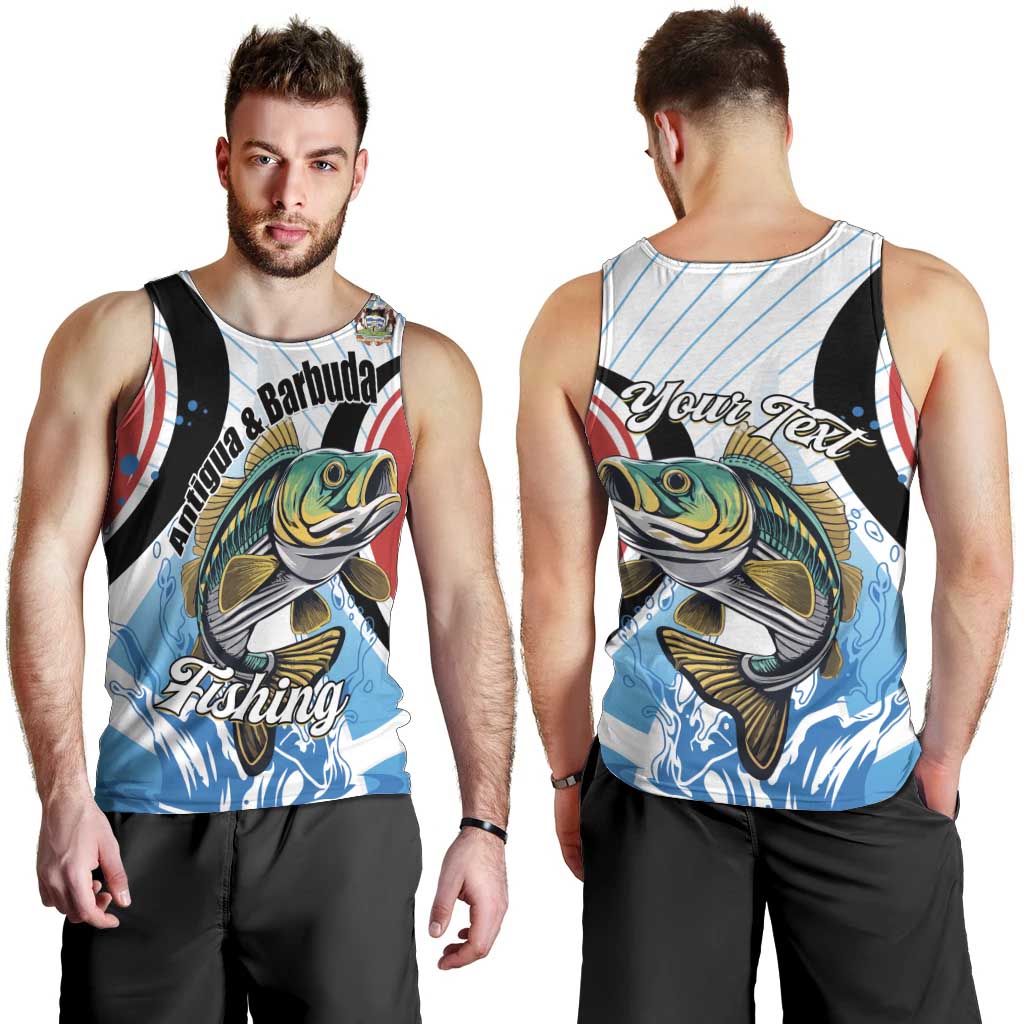 Personalized Antigua and Barbuda Fishing Men Tank Top Sporty Style