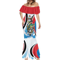 Personalized Antigua and Barbuda Fishing Mermaid Dress Sporty Style