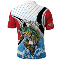 Personalized Antigua and Barbuda Fishing Polo Shirt Sporty Style