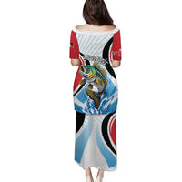 Personalized Antigua and Barbuda Fishing Puletasi Sporty Style