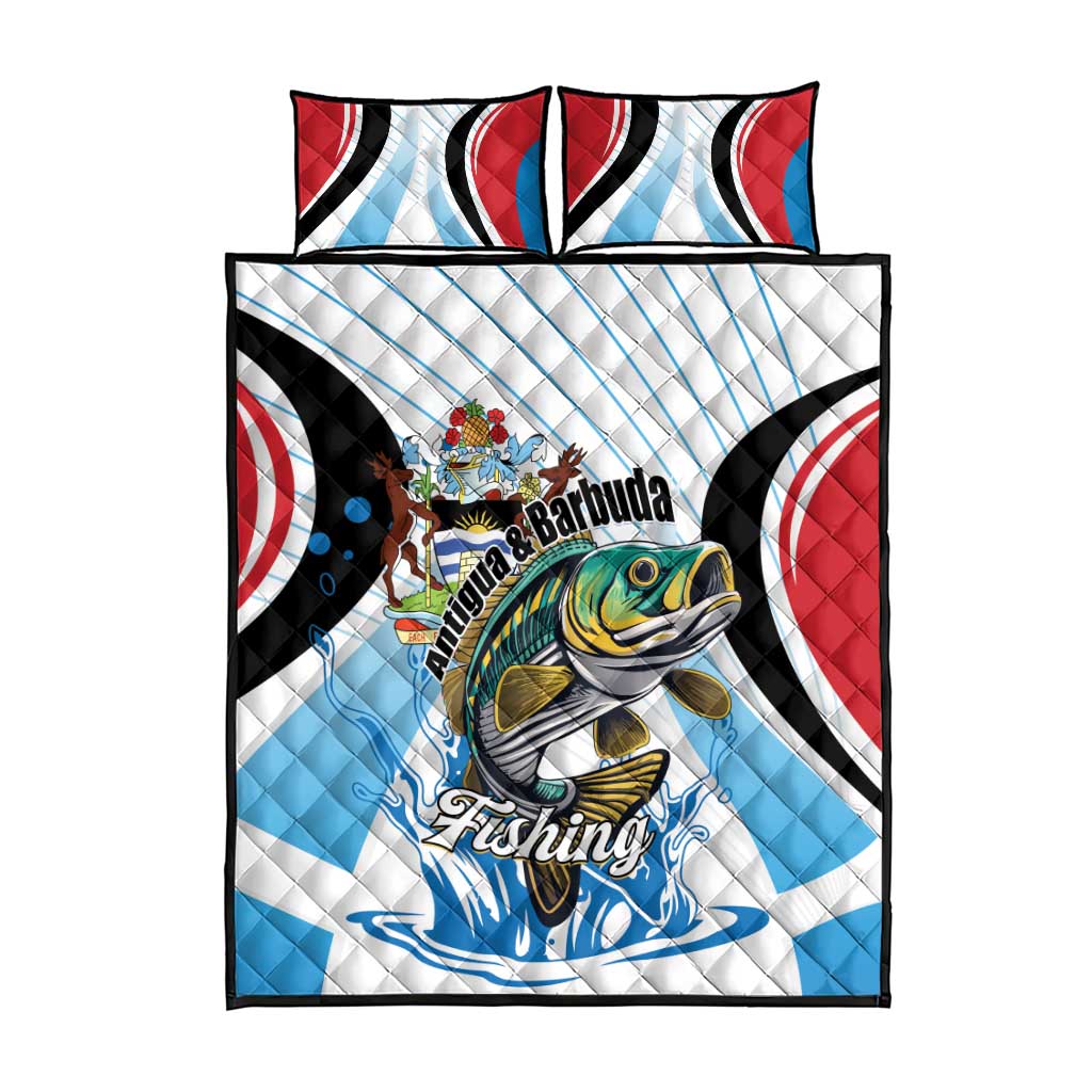 Antigua and Barbuda Fishing Quilt Bed Set Sporty Style