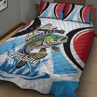 Antigua and Barbuda Fishing Quilt Bed Set Sporty Style