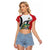 Personalized Antigua and Barbuda Fishing Raglan Cropped T Shirt Sporty Style