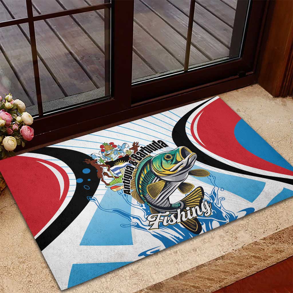 Antigua and Barbuda Fishing Rubber Doormat Sporty Style