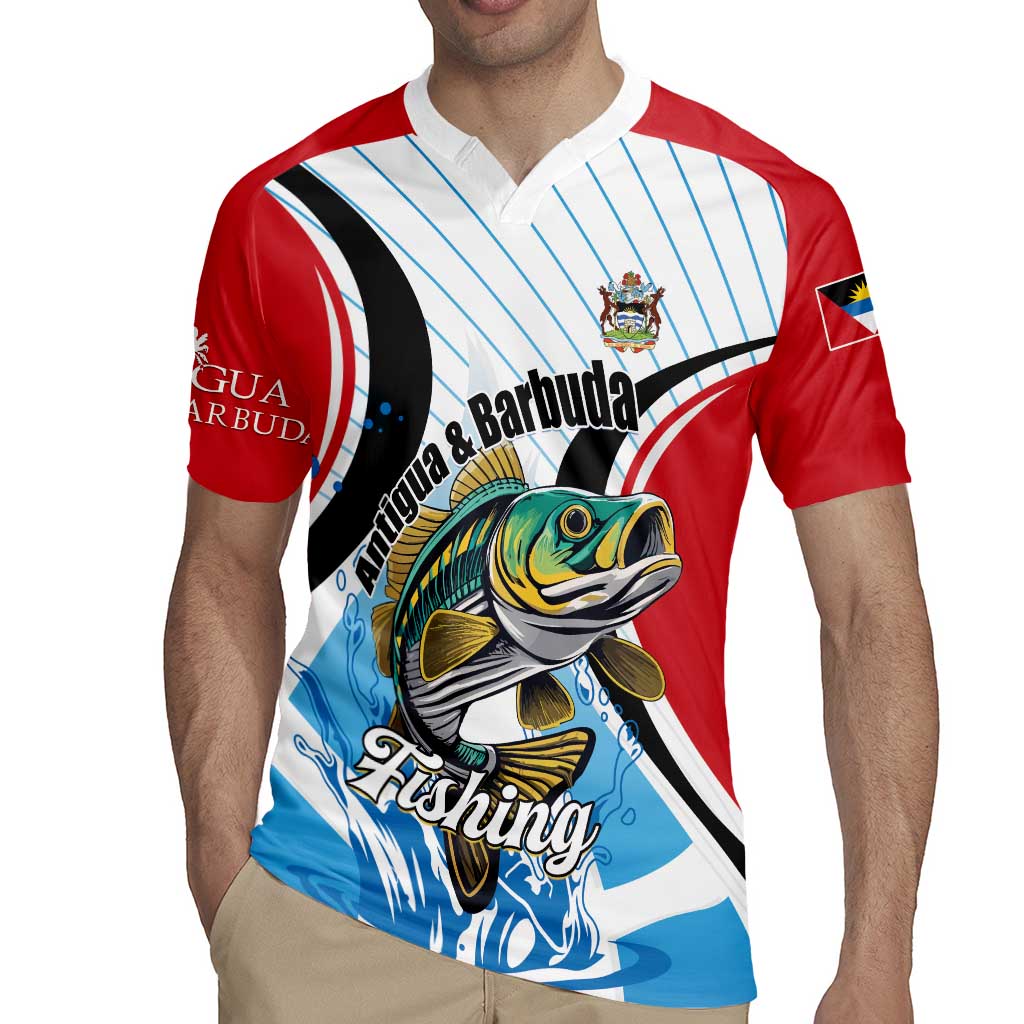 Personalized Antigua and Barbuda Fishing Rugby Jersey Sporty Style