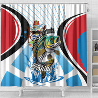 Antigua and Barbuda Fishing Shower Curtain Sporty Style