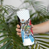 Personalized Antigua and Barbuda Fishing Skinny Tumbler Sporty Style