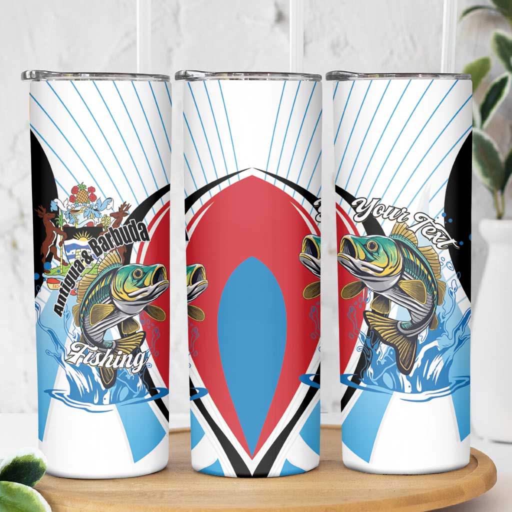 Personalized Antigua and Barbuda Fishing Skinny Tumbler Sporty Style