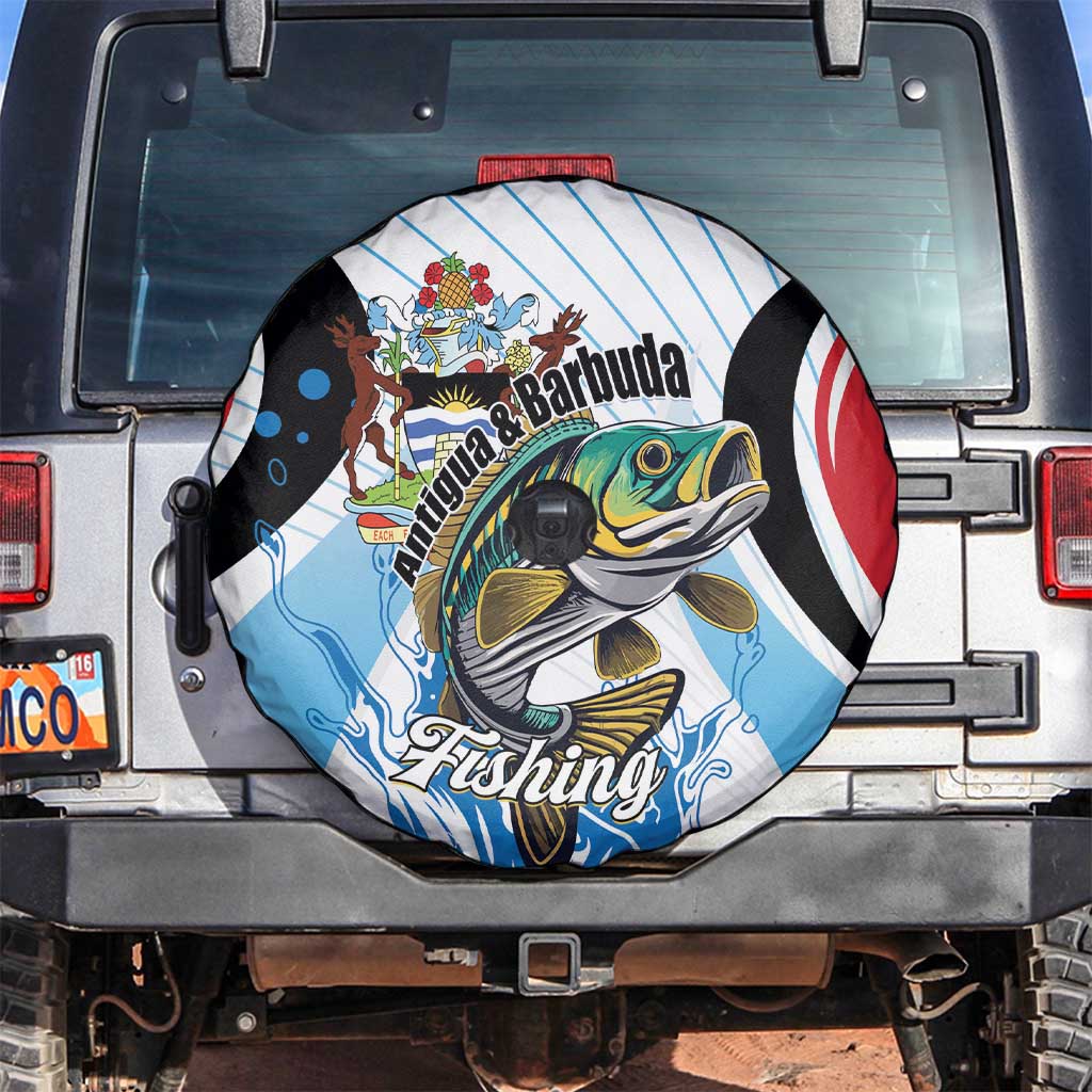 Antigua and Barbuda Fishing Spare Tire Cover Sporty Style