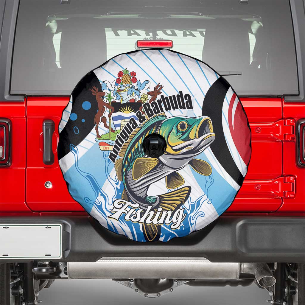 Antigua and Barbuda Fishing Spare Tire Cover Sporty Style