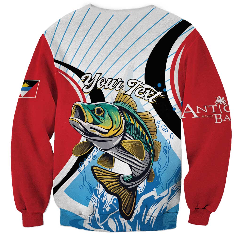 Personalized Antigua and Barbuda Fishing Sweatshirt Sporty Style