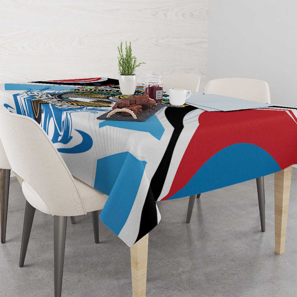 Antigua and Barbuda Fishing Tablecloth Sporty Style