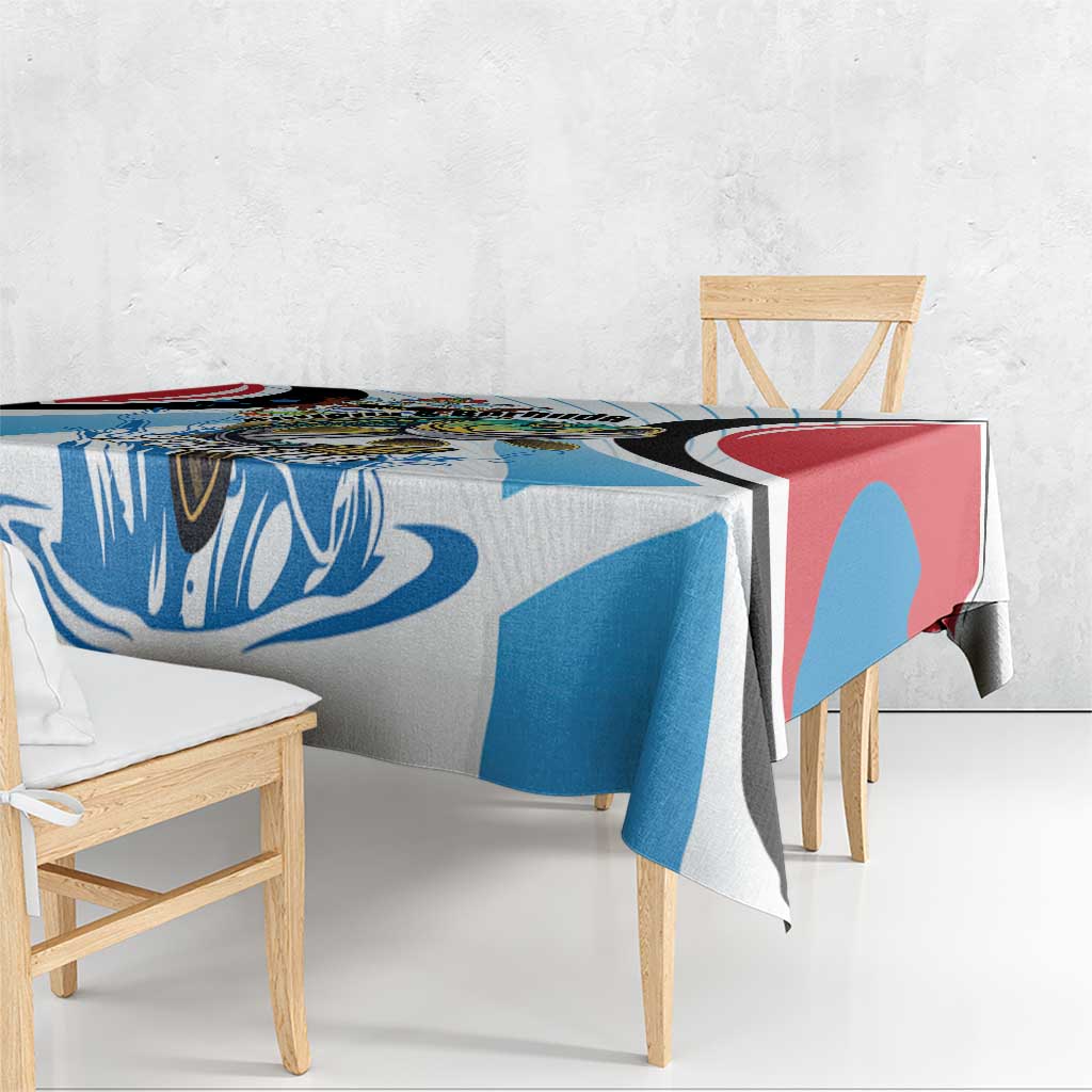 Antigua and Barbuda Fishing Tablecloth Sporty Style