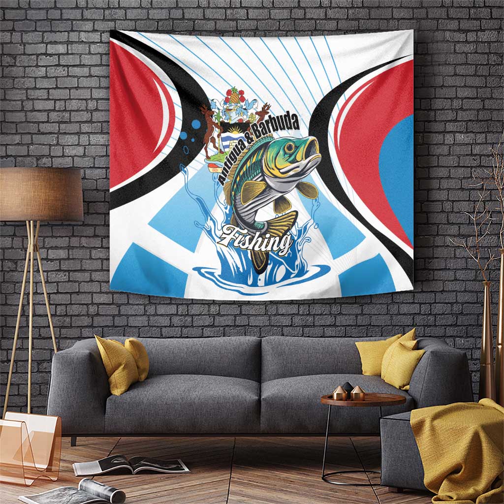Antigua and Barbuda Fishing Tapestry Sporty Style